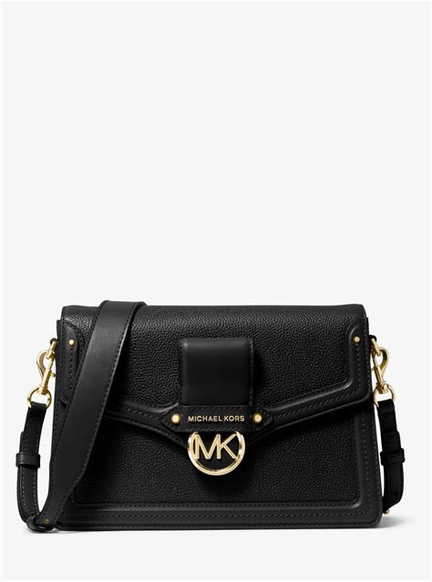 michael kors jessie large|Jessie Large Pebbled Leather Shoulder Bag .